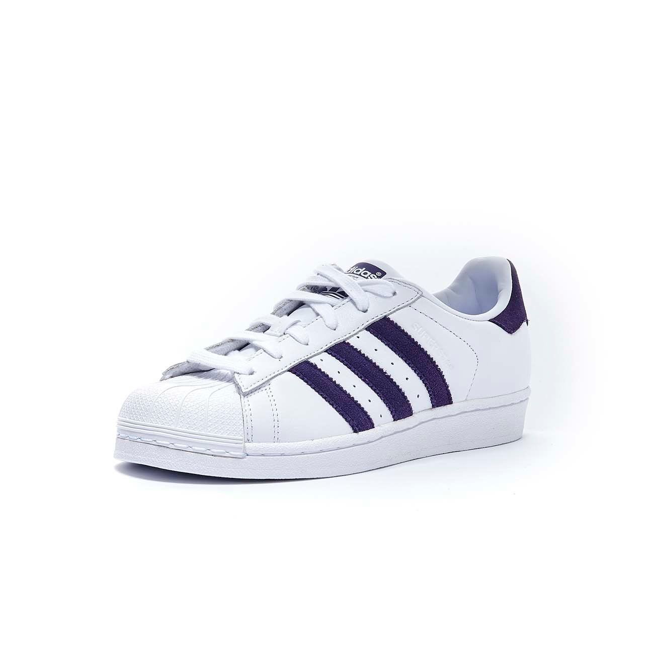 ADIDAS Sneaker Superstar Donna White Leg Purple EF9241 FTWWHT/LEGPUR/FTWWHT 