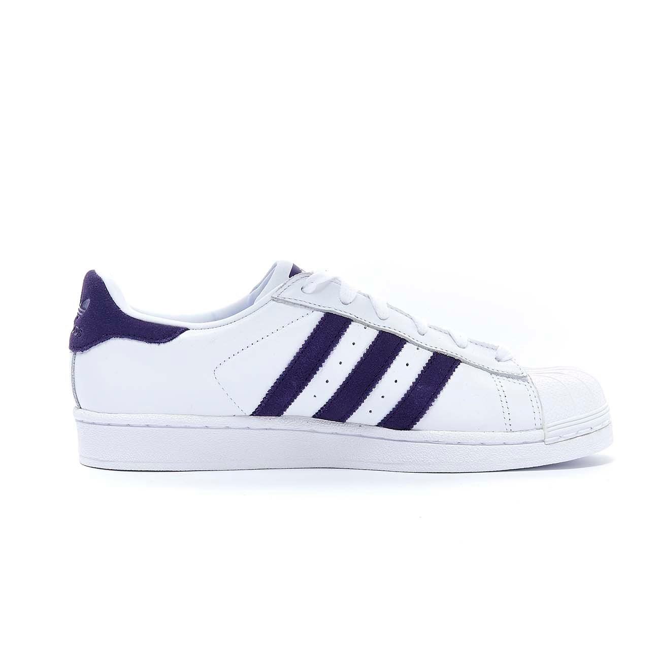 ADIDAS Sneaker Superstar Donna White Leg Purple EF9241 FTWWHT/LEGPUR/FTWWHT 