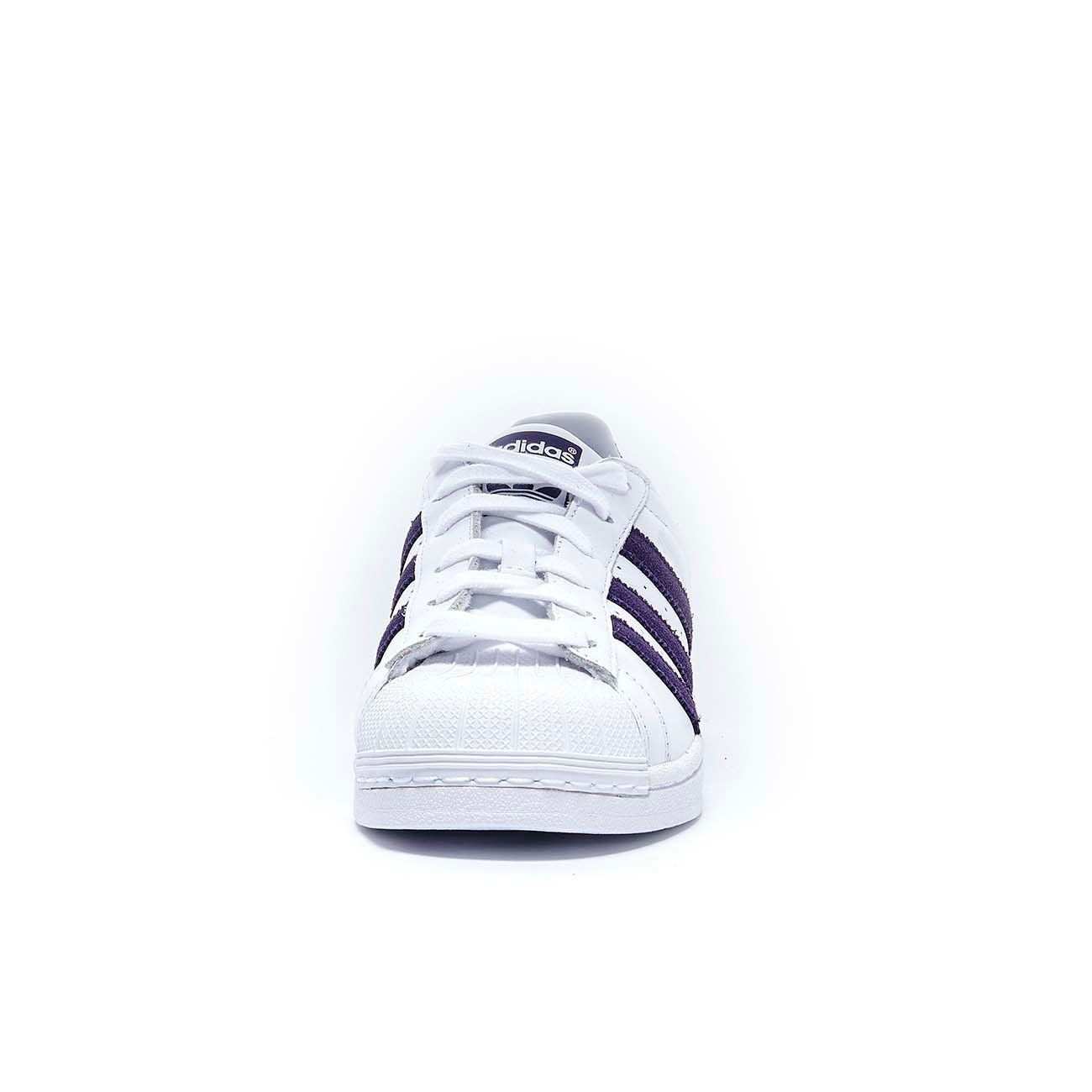 ADIDAS Sneaker Superstar Donna White Leg Purple EF9241 FTWWHT/LEGPUR/FTWWHT 