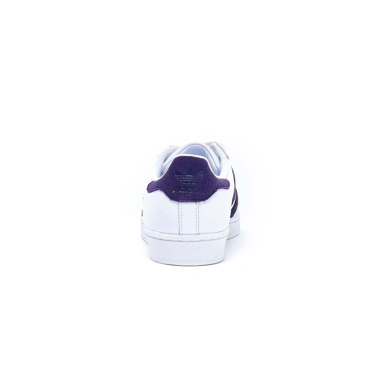 ADIDAS Sneaker Superstar Donna White Leg Purple EF9241 FTWWHT/LEGPUR/FTWWHT 