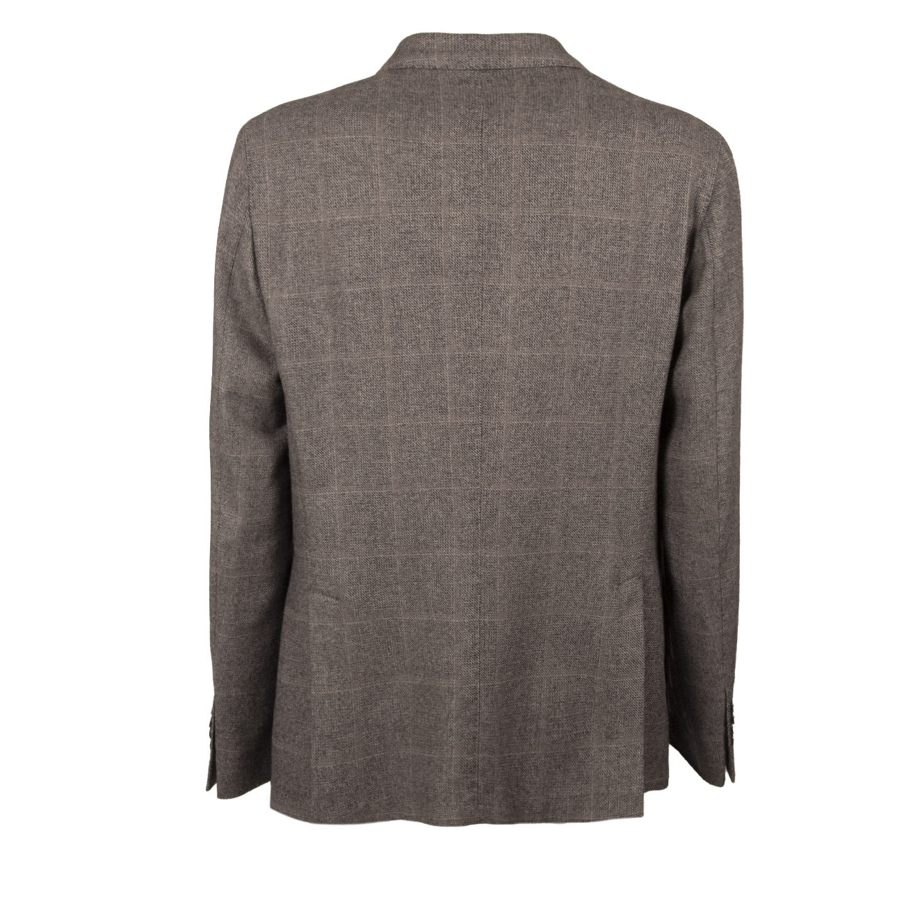 BRANDO Giacca U.Decos.2B T.Appl. Slim Jacq.Quadri Lana/ Cot. Brando 2888/85032 6 GRIGIO 