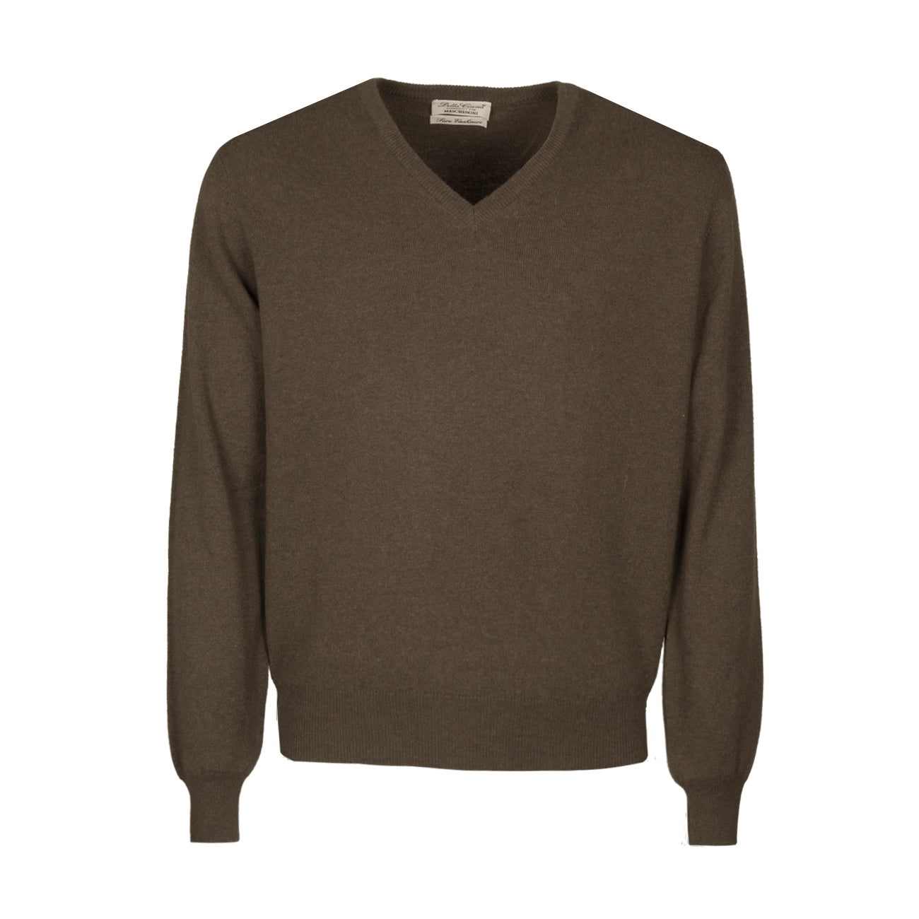 DELLA CIANA Maglia U. Scollo V Puro Cash Della Ciana X Mascheroni 87153 7271 KAKI 