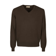 DELLA CIANA Maglia U. Scollo V Puro Cash Della Ciana X Mascheroni 87153 7291 MARRONE 