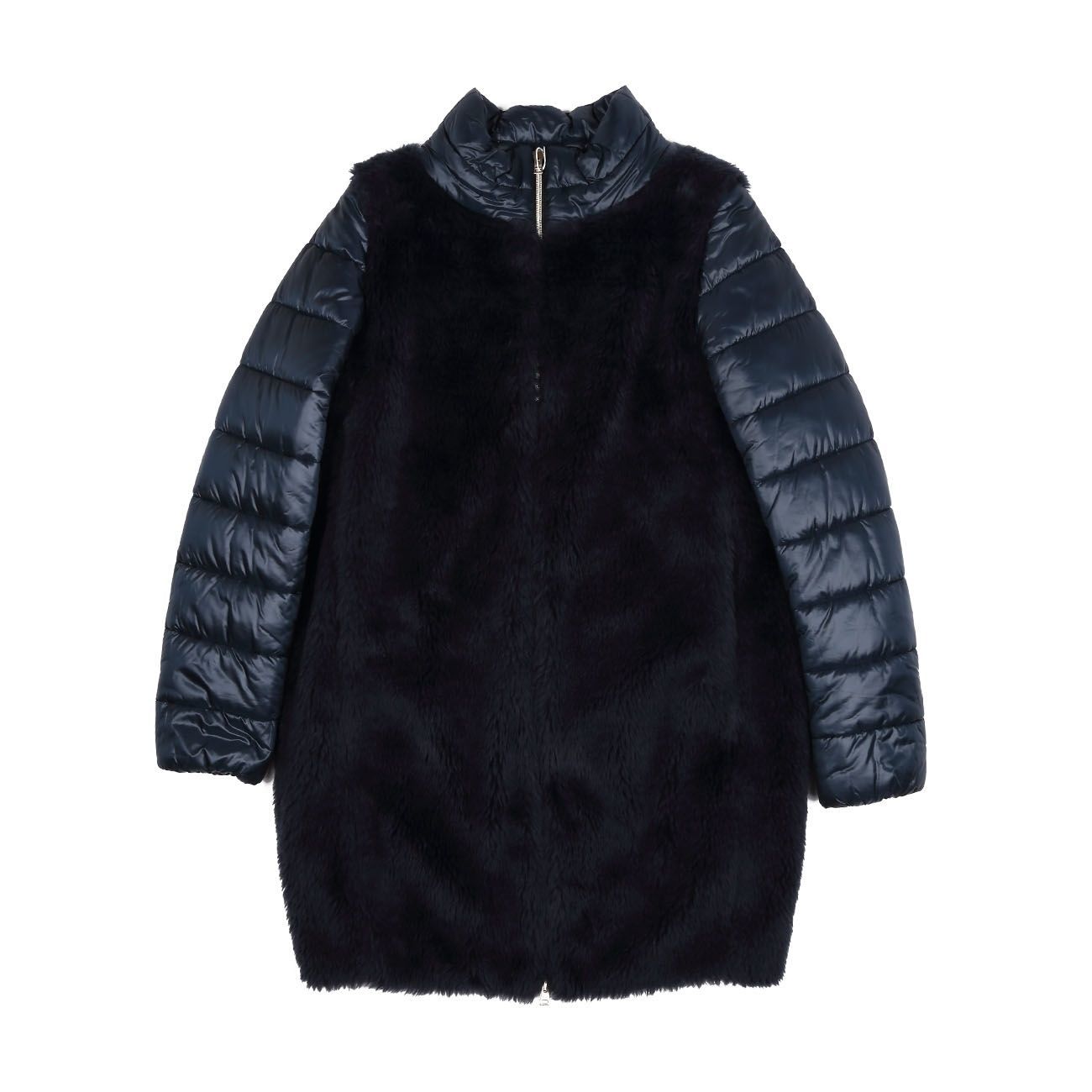 HERNO Ecopelliccia Bambina Blu Navy CA0001G20021 9200 BLUNAVY 