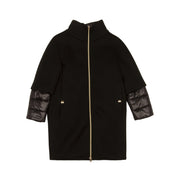HERNO Cappotto Ovetto Collo Alto Bimba Nero Lurex CA0005G20024 9300 NERO/LUREX 
