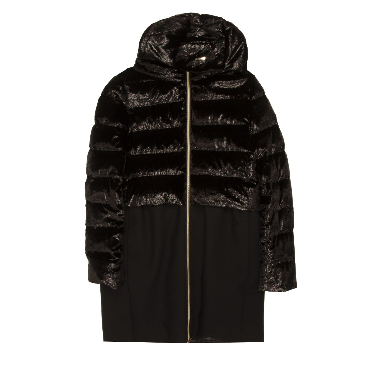 HERNO Cappotto In Piuma Panno Misto Lana Bimba Nero PI0064G33600 9300 NERO 