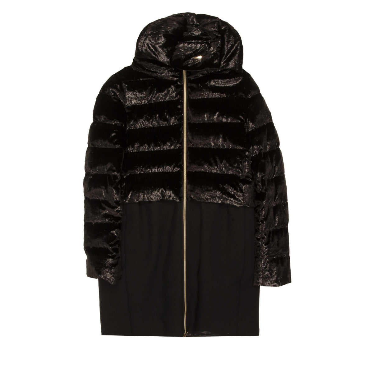 HERNO Cappotto In Piuma Panno Misto Lana Bimba Nero PI0064G33600 9300 NERO 