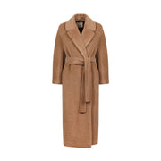 MAX MARA S Cappotto Elvy Con Cintura In Misto Lana E Alpaca Donna Cammello MM/ELVY 012CAMMELLO 