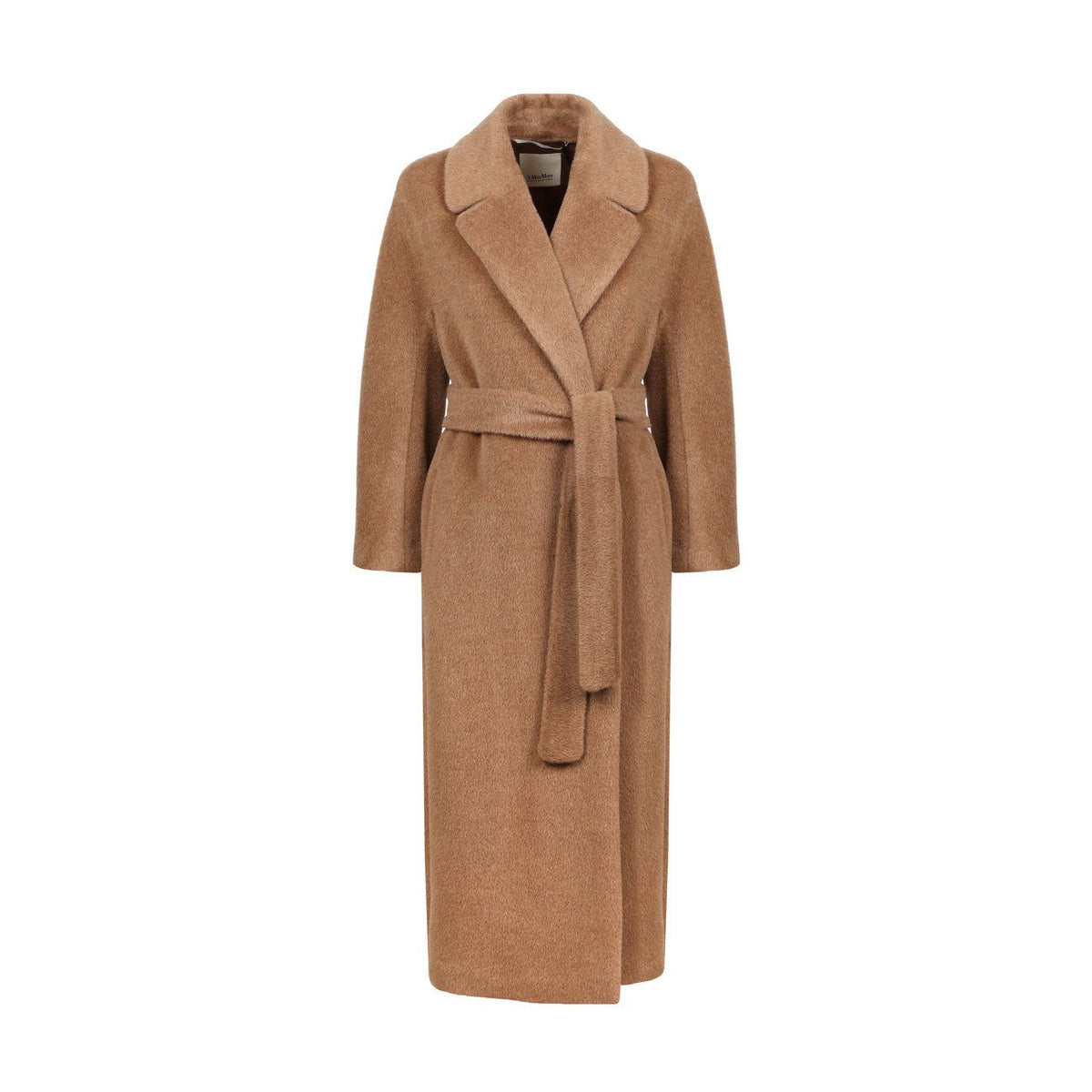 MAX MARA S Cappotto Elvy Con Cintura In Misto Lana E Alpaca Donna Cammello MM/ELVY 012CAMMELLO 