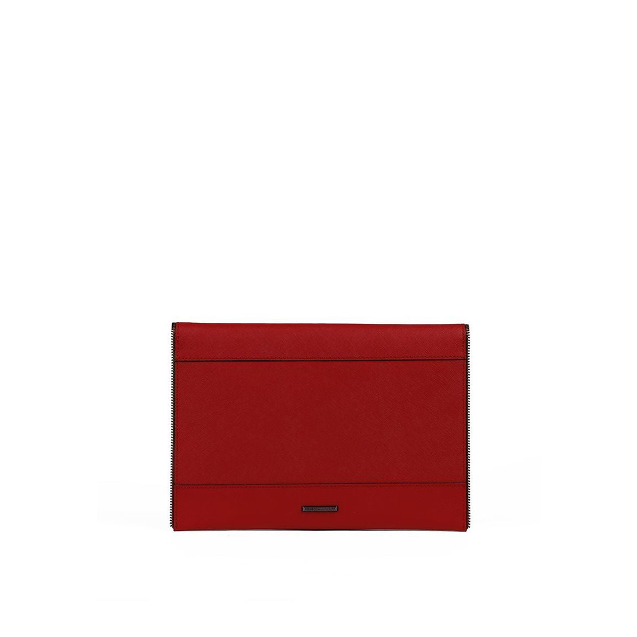 REBECCA MINKOFF Borsa Leo Clutch In Pelle Saffiano Donna Blood Orange/Gun Metal RM/HSP7GSSC17 811BLOODORAN/GOURMET 