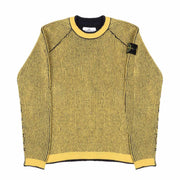 STONE ISLAND Pull Reversibile In Lana A Coste Kids Blu Giallo ST/7116512D2 V0030BLU/GIALLO 