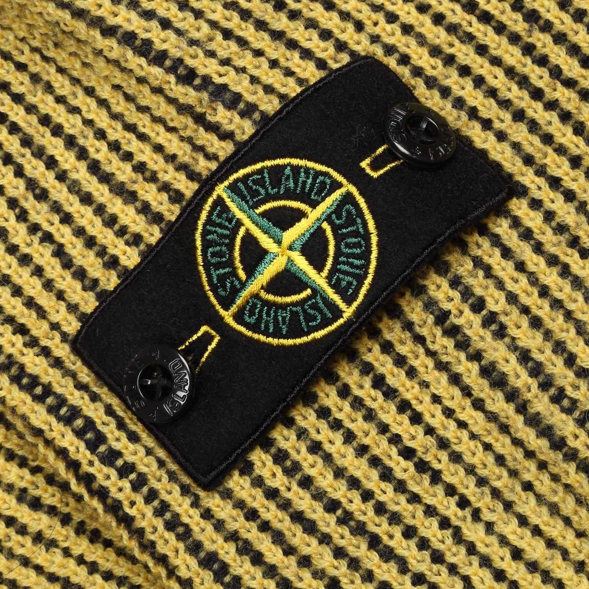 STONE ISLAND Pull Reversibile In Lana A Coste Kids Blu Giallo ST/7116512D2 V0030BLU/GIALLO 