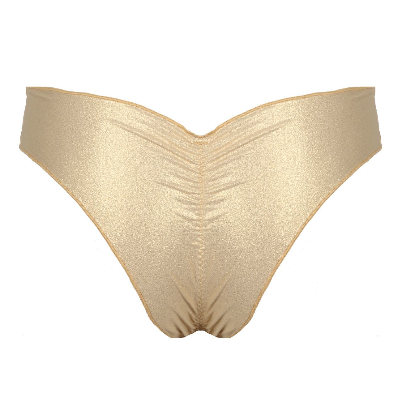 LULI FAMA Brasiliana Con Rouches Sul Retro Donna Goldrush LULI/L176M94 316GOLDRUSH 