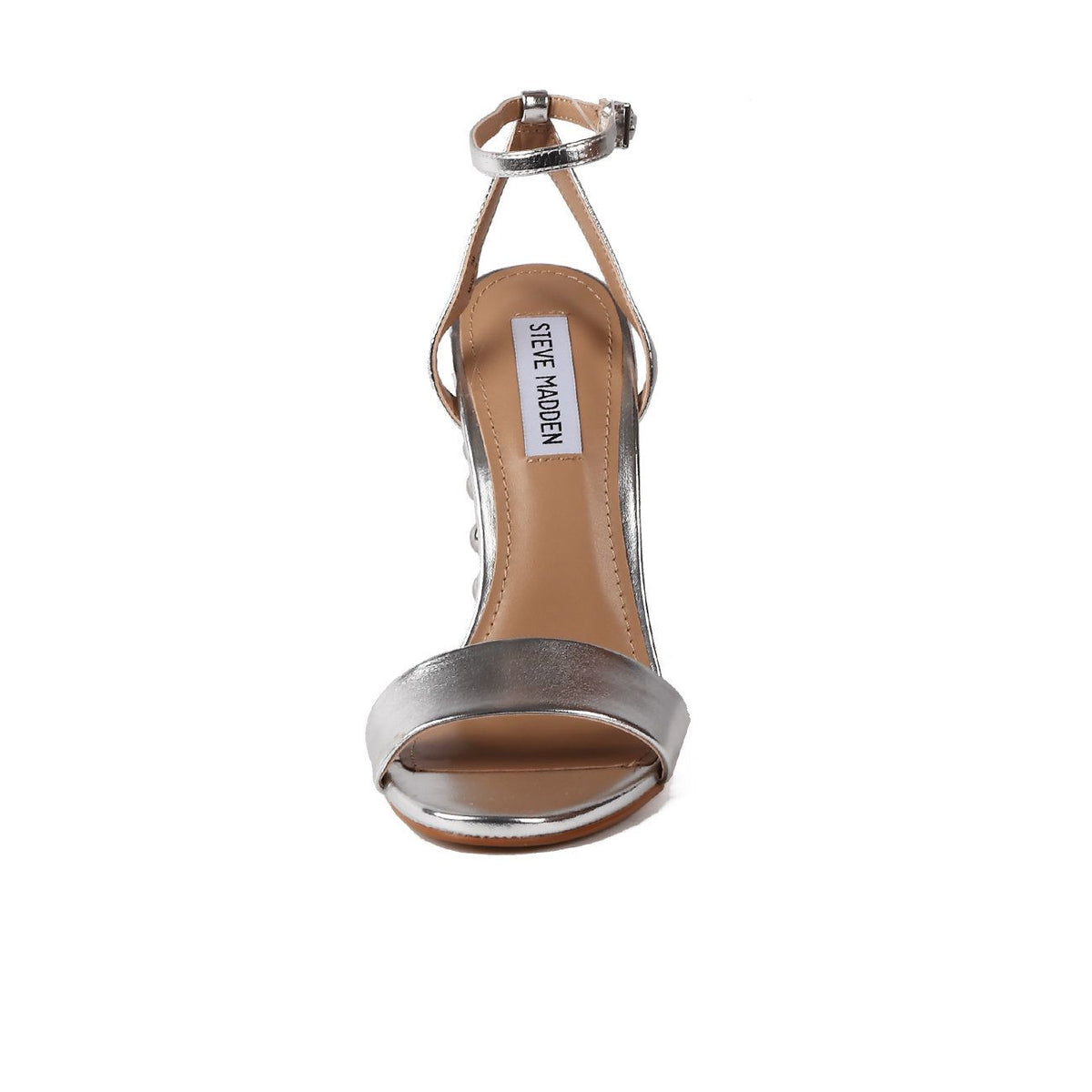 STEVE MADDEN Sandali Con Tacco Grosso Borchiato ARIANNA ARGENTO 