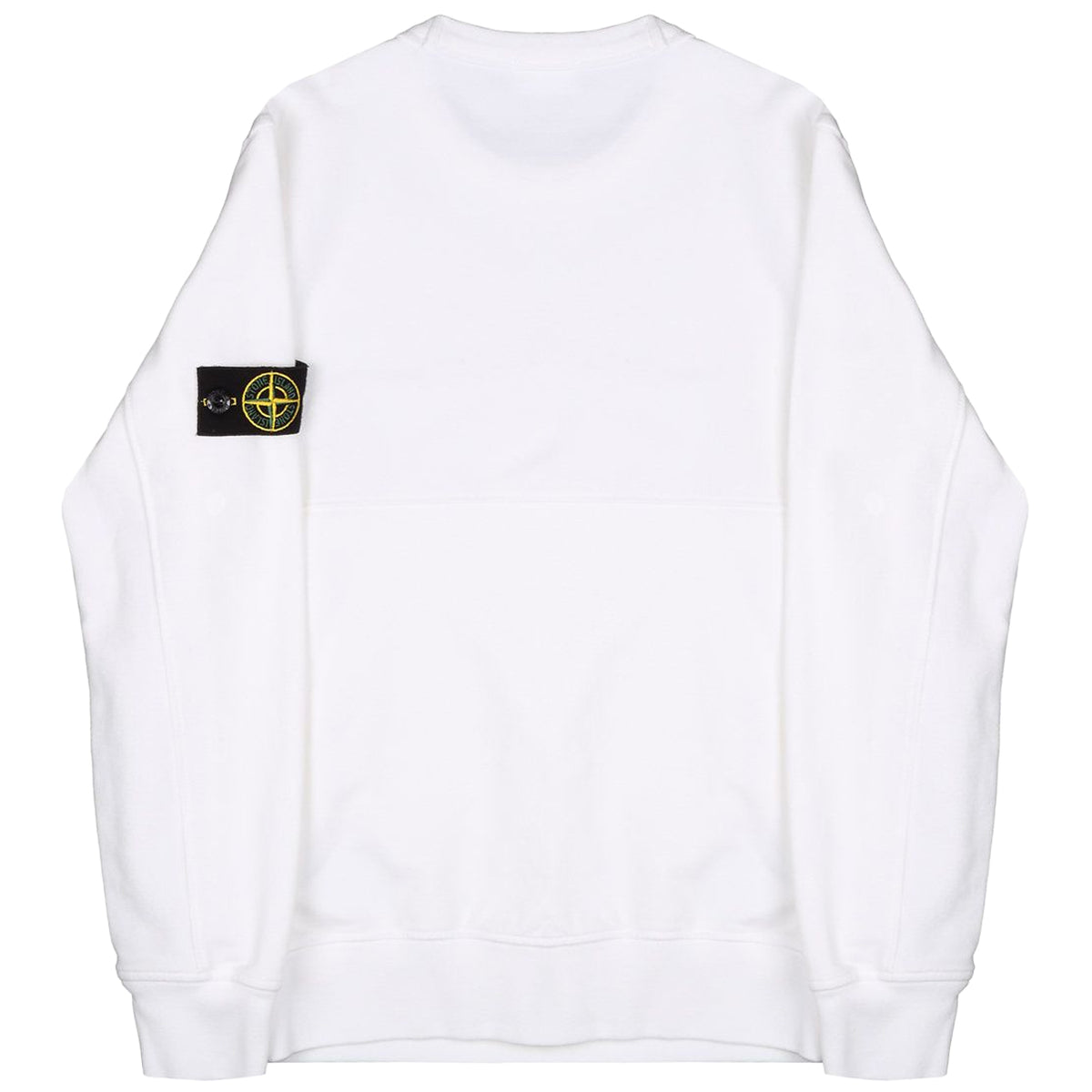STONE ISLAND Felpa Girocollo Con Tasca A Marsupio Zip Kids Bianco ST/721662442 V0001BCO 