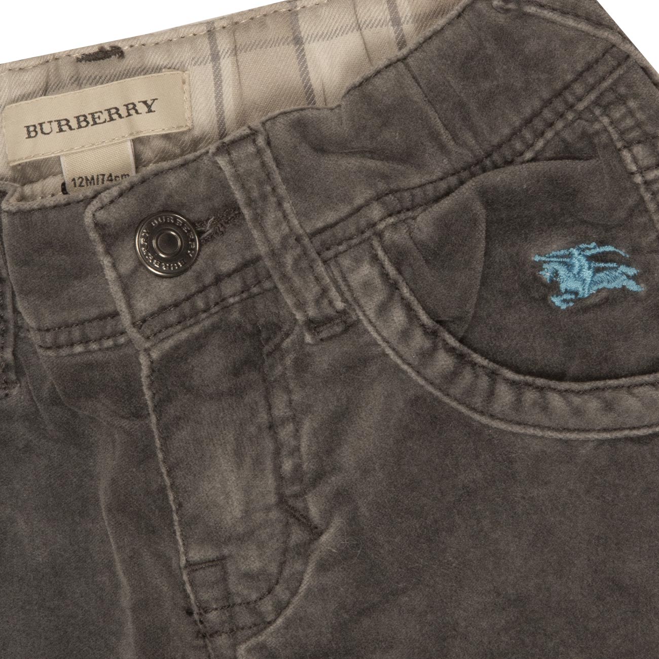 BURBERRY Pantalone Greyblu Bimba 04886 070 GREYBLU 