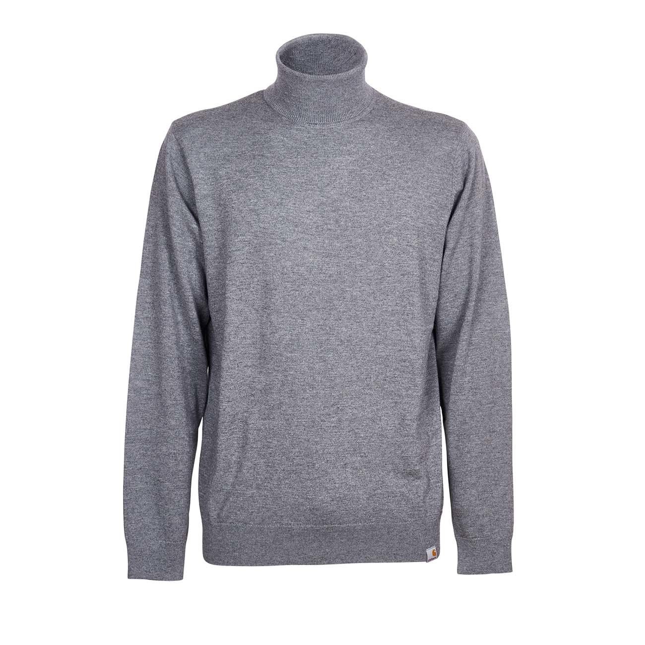 CARHARTT Pull Dolcevita Playoff Uomo Dark Grey CAR/I023368/03 ZM00DARKGREY/HEATHER 
