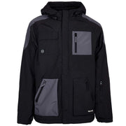 DOLLY NOIRE Giubbino Full Zip Multitasca In Nylon E Micropile Uomo Nero DN/JK38 NERO 