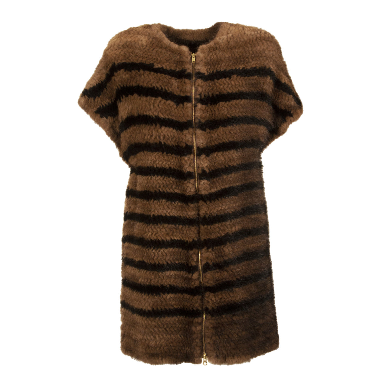 JO NO FUI Cappotto In Visone JZA02-MTRMIC244 MORO/NERO 