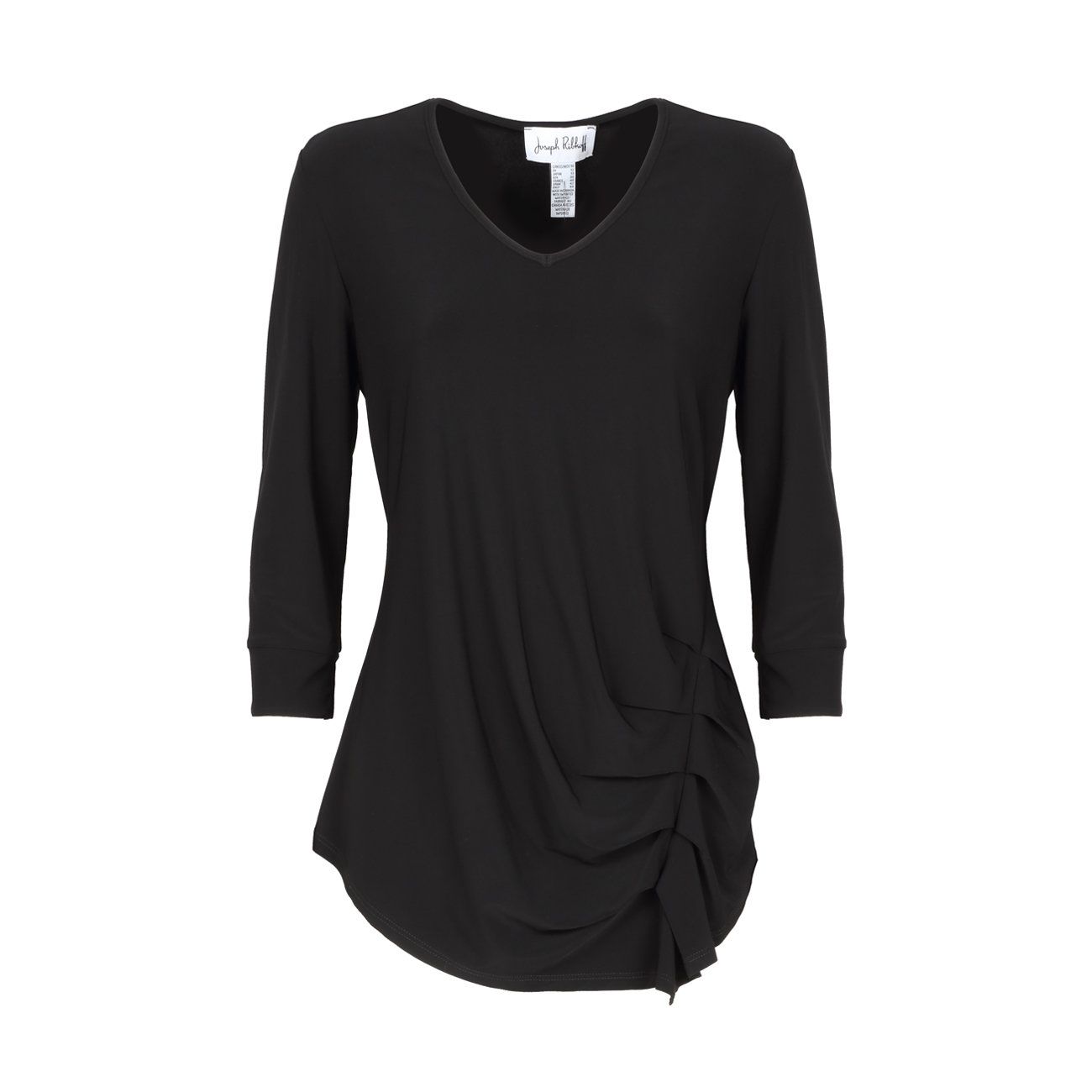 JOSEPH RIBKOFF Blusa Con Drappeggio Laterale E Scollo V 203390 11NERO 