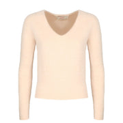JUCCA Pull Con Scollo A V In Alpaca Donna Torrone JUC/J3211036/G 317TORRONE 