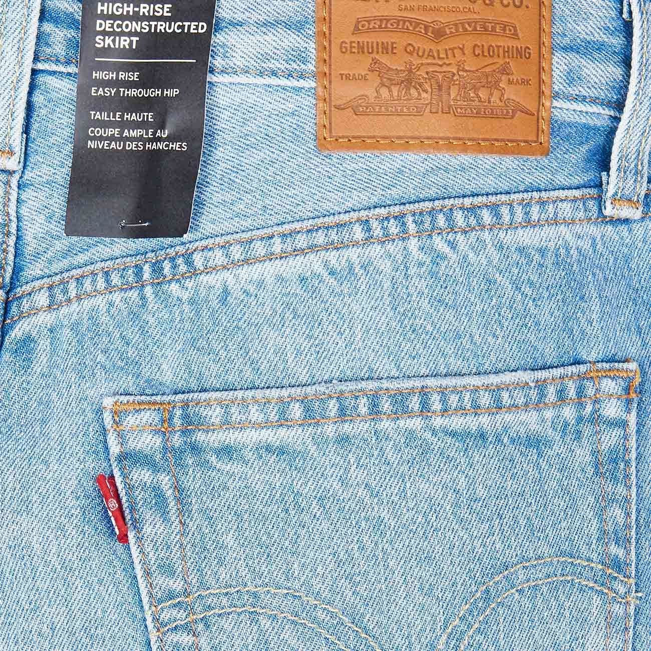 LEVIS Gonna Di Jeans Sfrangiata A Vita Alta Donna Denim Chiaro LEVI/77882 00150.DENIMCHIARO 