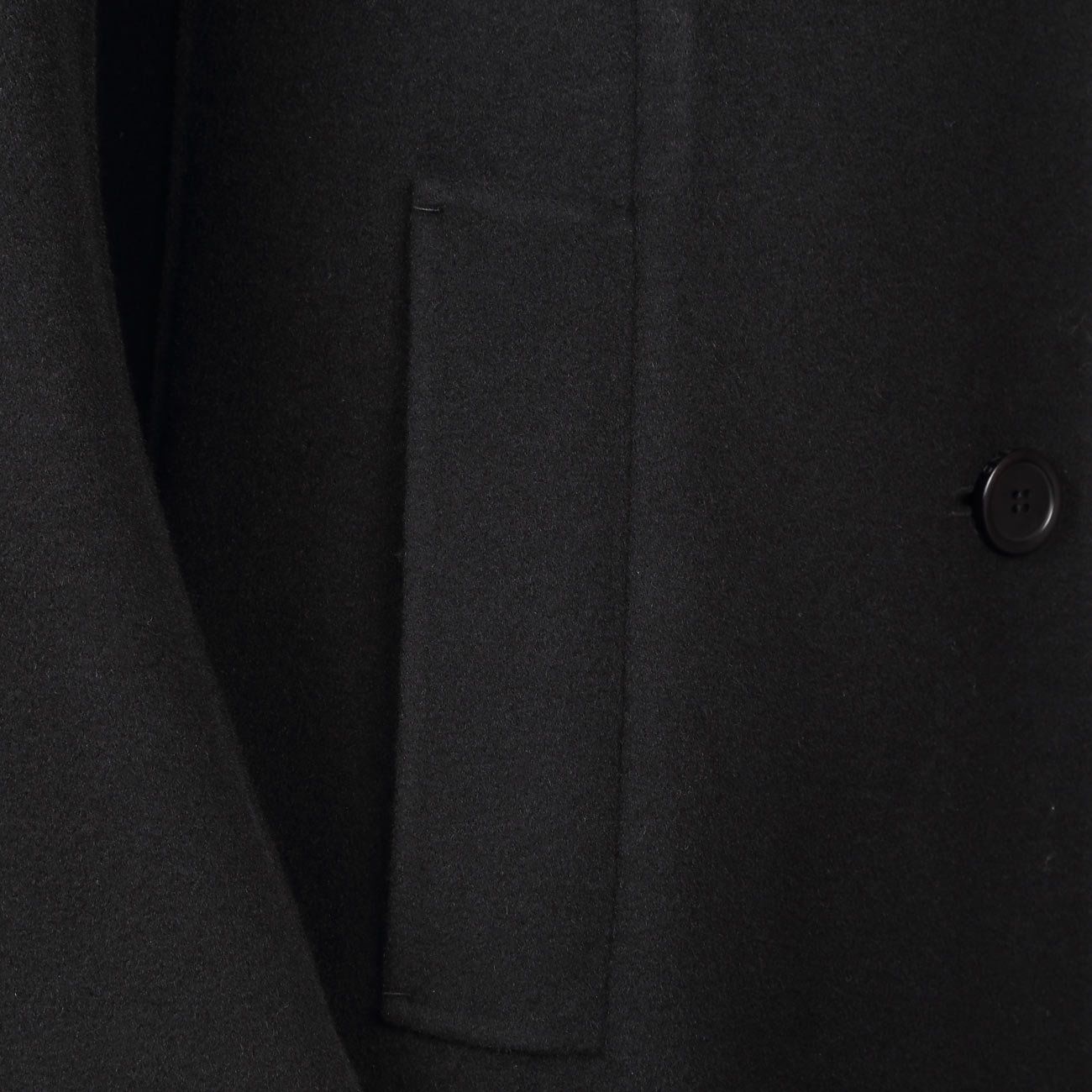 MAX MARA WEEKEND Cappotto Uggioso Monopetto In Lana Doppiata Donna Nero MM/UGGIOSO 013/NERO 