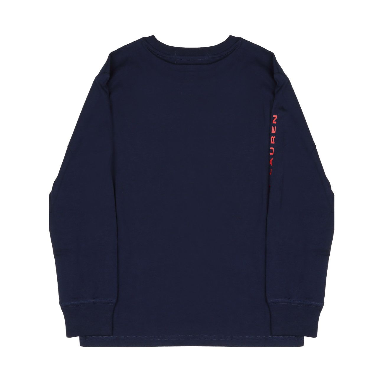 POLO RALPH LAUREN T-Shirt Manica Lunga Con Lettering Sul Braccio Bambino Blu 323818475 005 BLU 
