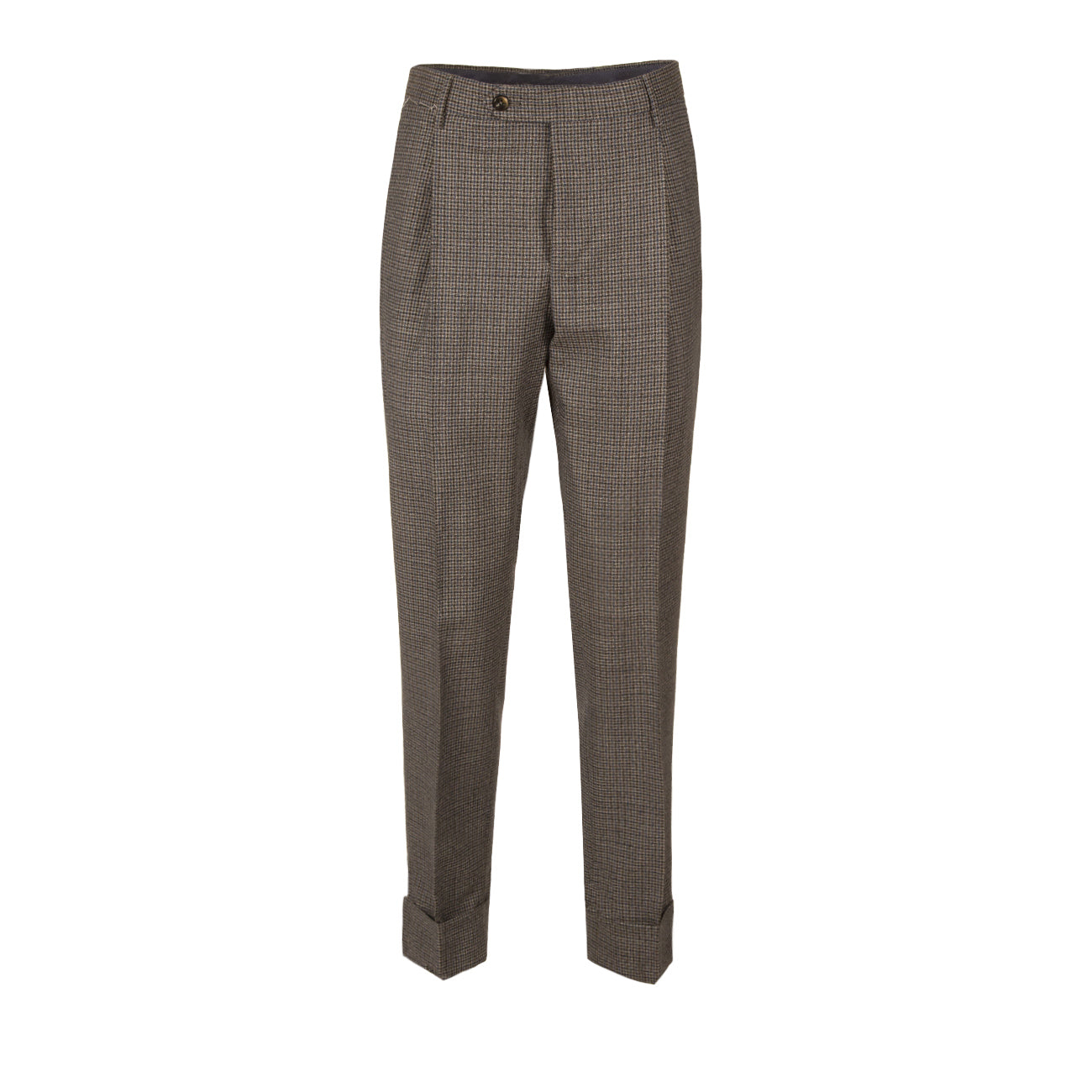 PT TORINO Pant.U.Flicker C/Pinces Lana Microcheck Pt01 PT01/CO/AFFKZ00CL1/MA92 0230BLU/MORO/GRIGIO 