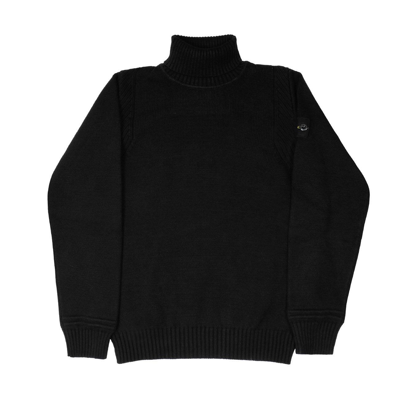 STONE ISLAND Pull Dolcevita In Cotone Kids Nero ST/504A2/ V0029NERO 