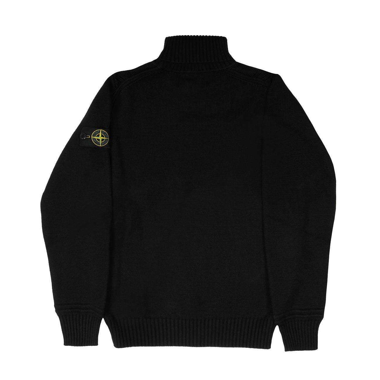 STONE ISLAND Pull Dolcevita In Cotone Kids Nero ST/504A2/ V0029NERO 