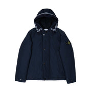 STONE ISLAND Giubbino Con Cappuccio Fisso E Profili A Contrasto Kids Navy ST/731640734// V0020/NAVY 