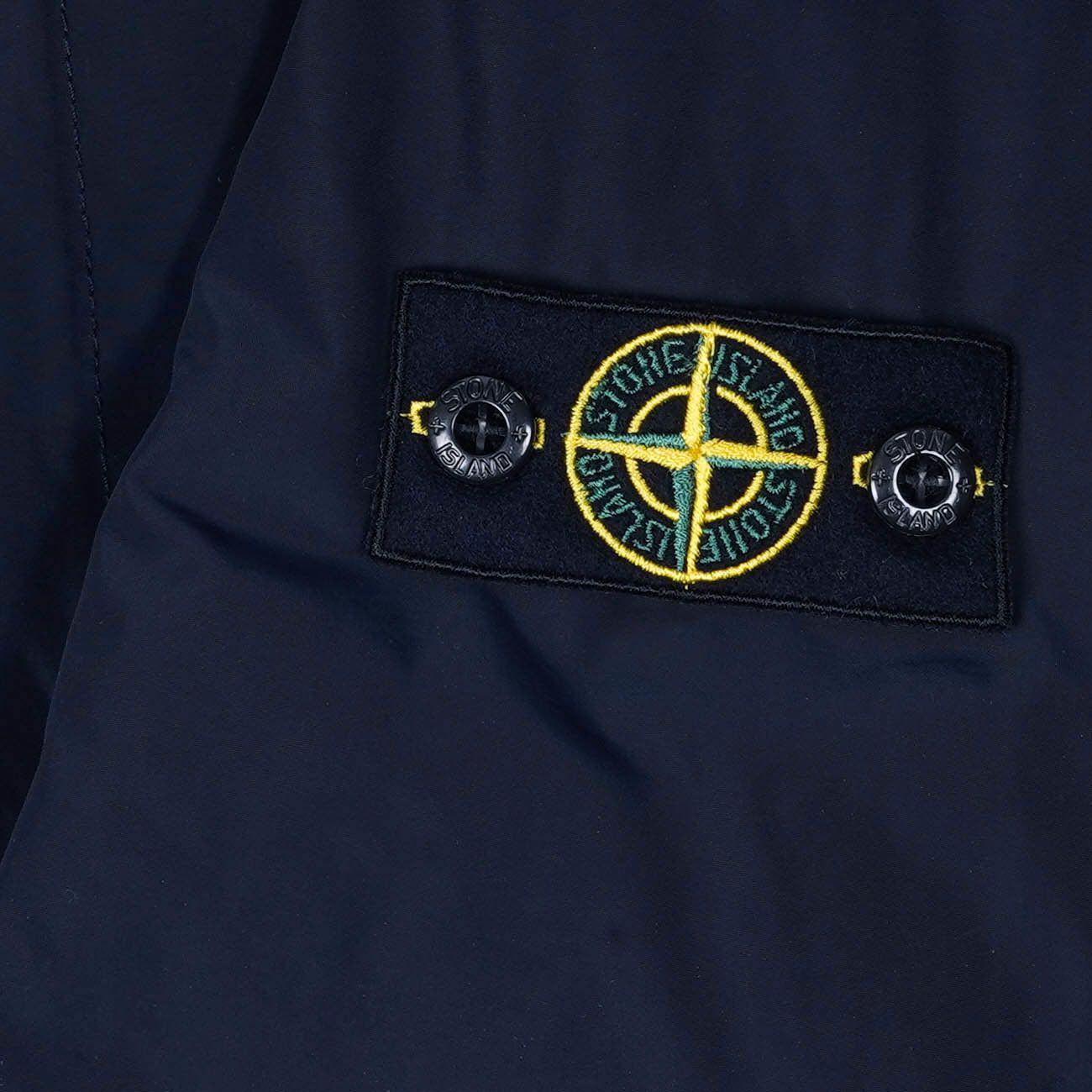STONE ISLAND Giubbino Con Cappuccio Fisso E Profili A Contrasto Kids Navy ST/731640734// V0020/NAVY 