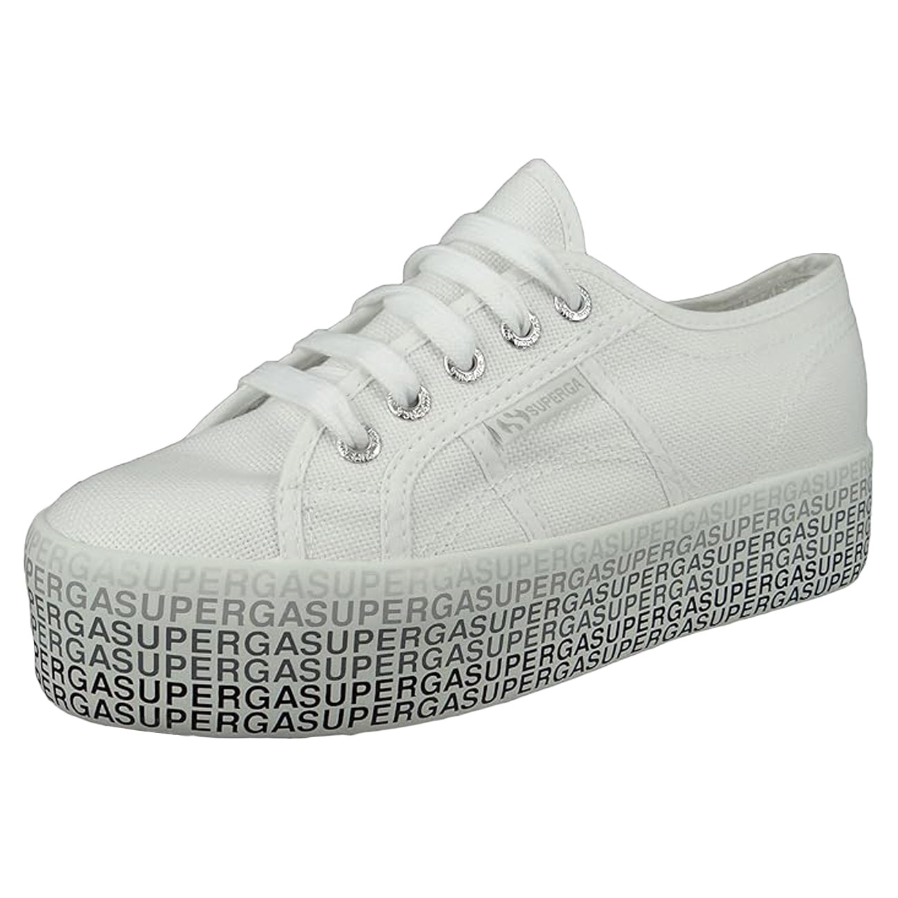 SUPERGA Sneaker Superga Mini-Lettering S111TPW A69.WHITEBLACK 