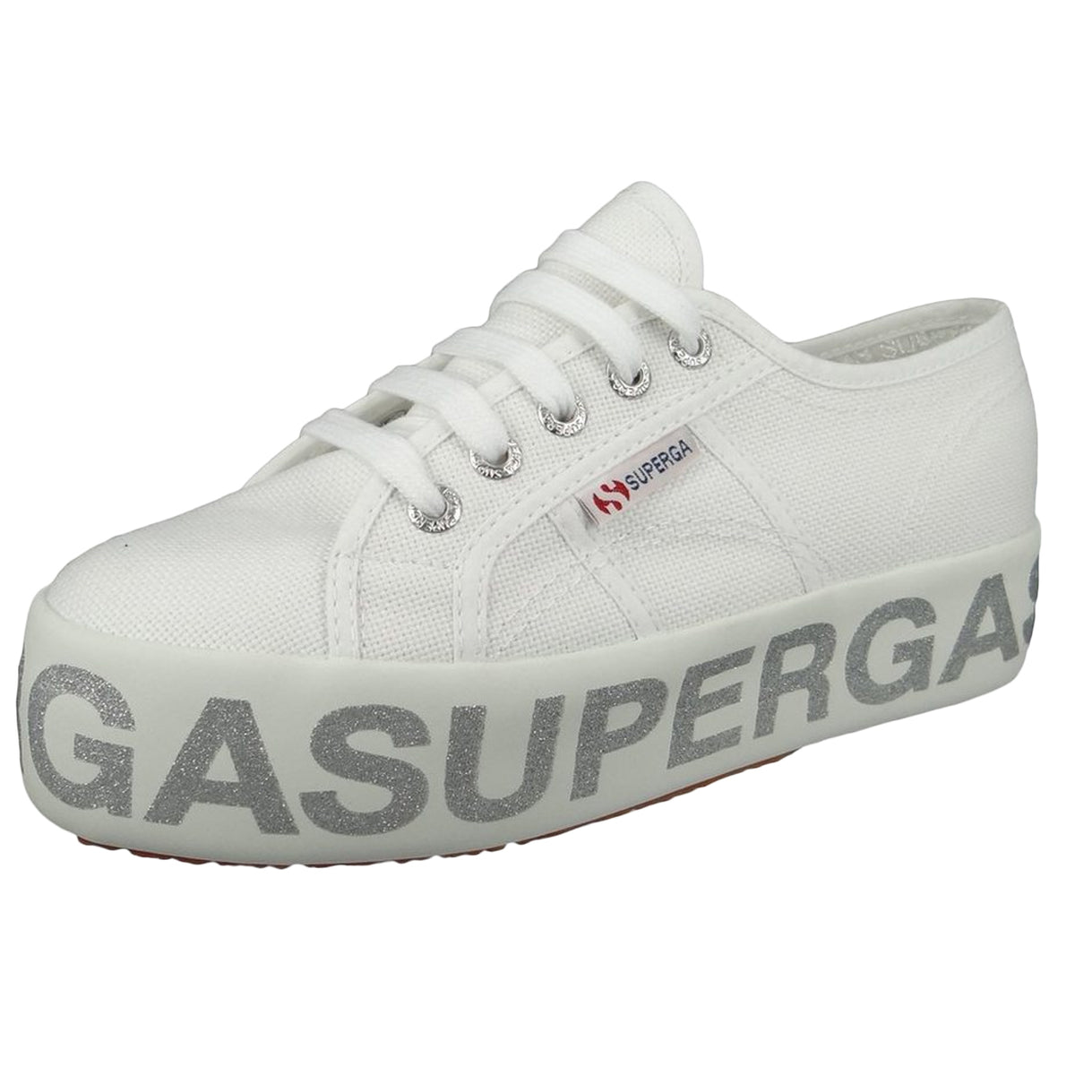 SUPERGA Sneakers Superga Glitterlettering S111TRW 928.WHITESILVER 