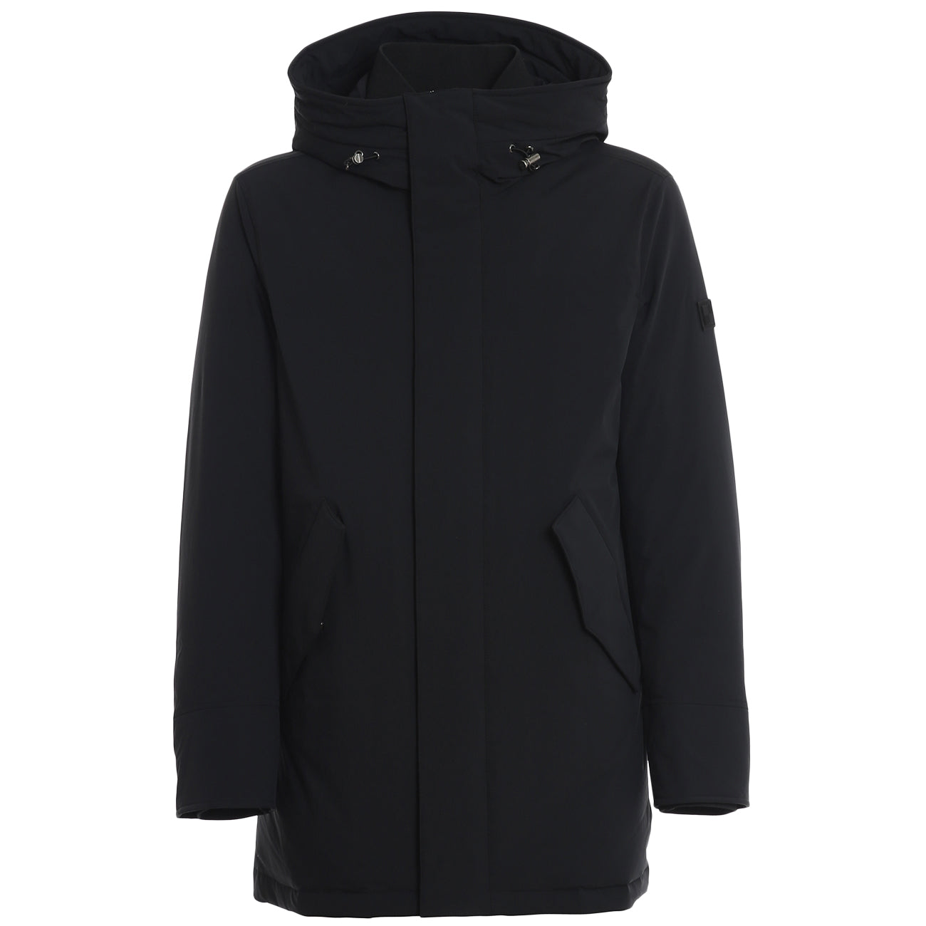 WOOLRICH Parka In Tessuto Tecnico Stretch Con Cappuccio CFWOOU0268MRUT0 100NERO 