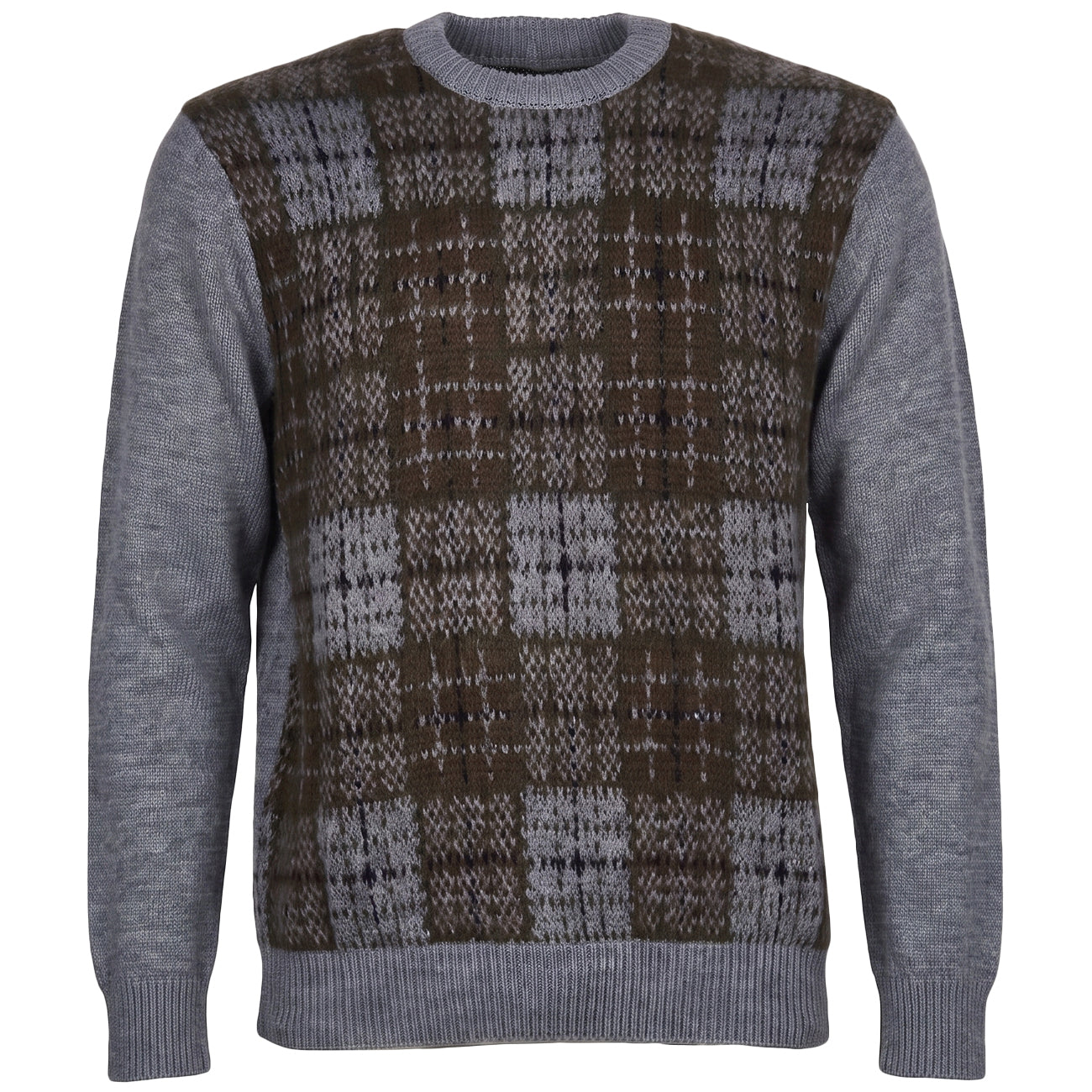 ARMANI EXCHANGE Pullover Motivo Geometrico 6ZZM1DZMA9Z 4956 GRIGIO/VERDE 