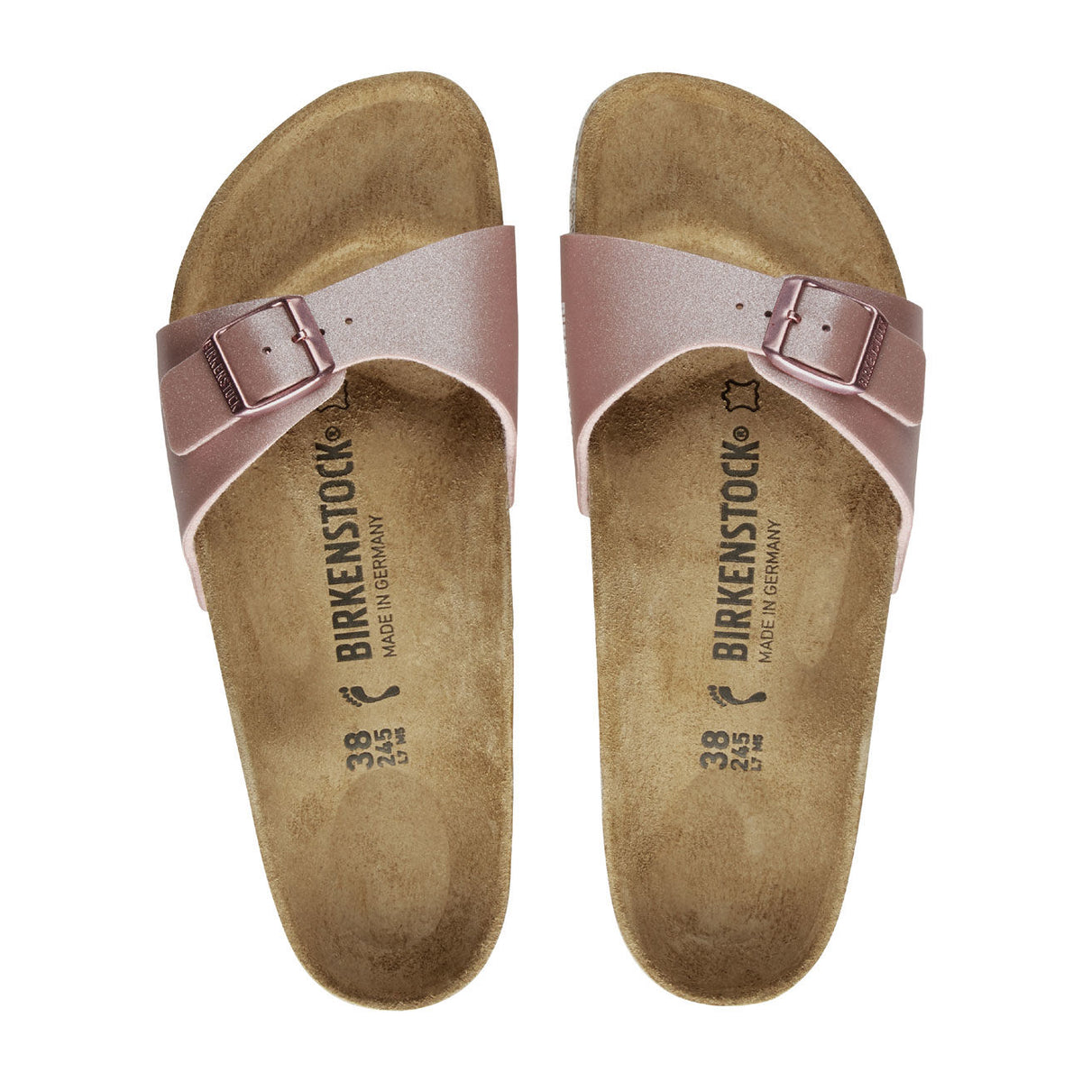 BIRKENSTOCK Sandali Madrid Birko-Flor 1016027 ICYMETALLICOLDROSE 