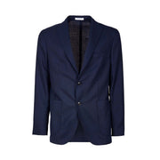 BOGLIOLI Giacca 2 Bottoni In Lana Operata Uomo Navy N1302E/BAS534 NAVY 