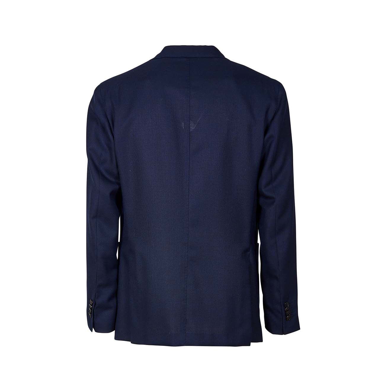 BOGLIOLI Giacca 2 Bottoni In Lana Operata Uomo Navy N1302E/BAS534 NAVY 