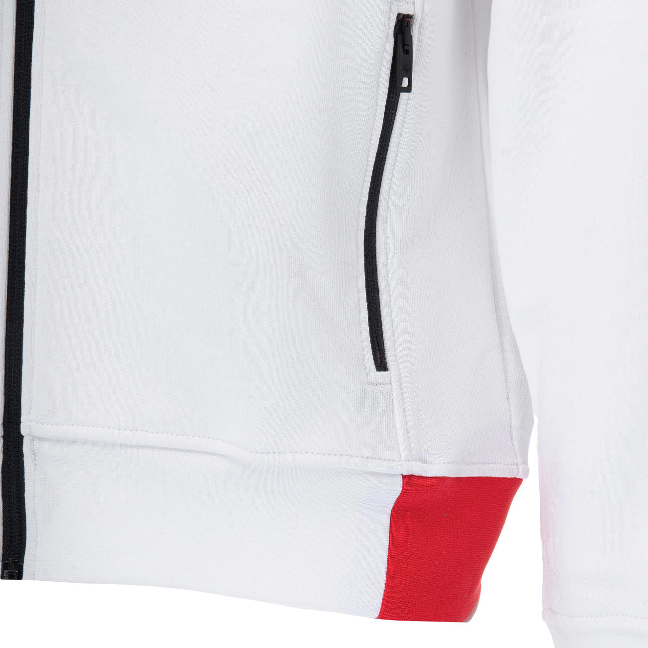 FAY Felpa Full Zip Con Cappuccio Uomo Bianco NJMB5421450TEG B001BIANCO 
