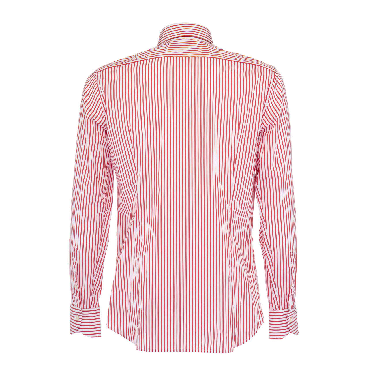 GUGLIELMINOTTI Camicia Riga Larga Slim Uomo Bianco Rosso GUG/1U9WFUR RL1BIANCO/ROSSO 