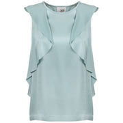 JUCCA Top In Raso Con Volant Jucca J2912117/L 1571 GINFIZZ 