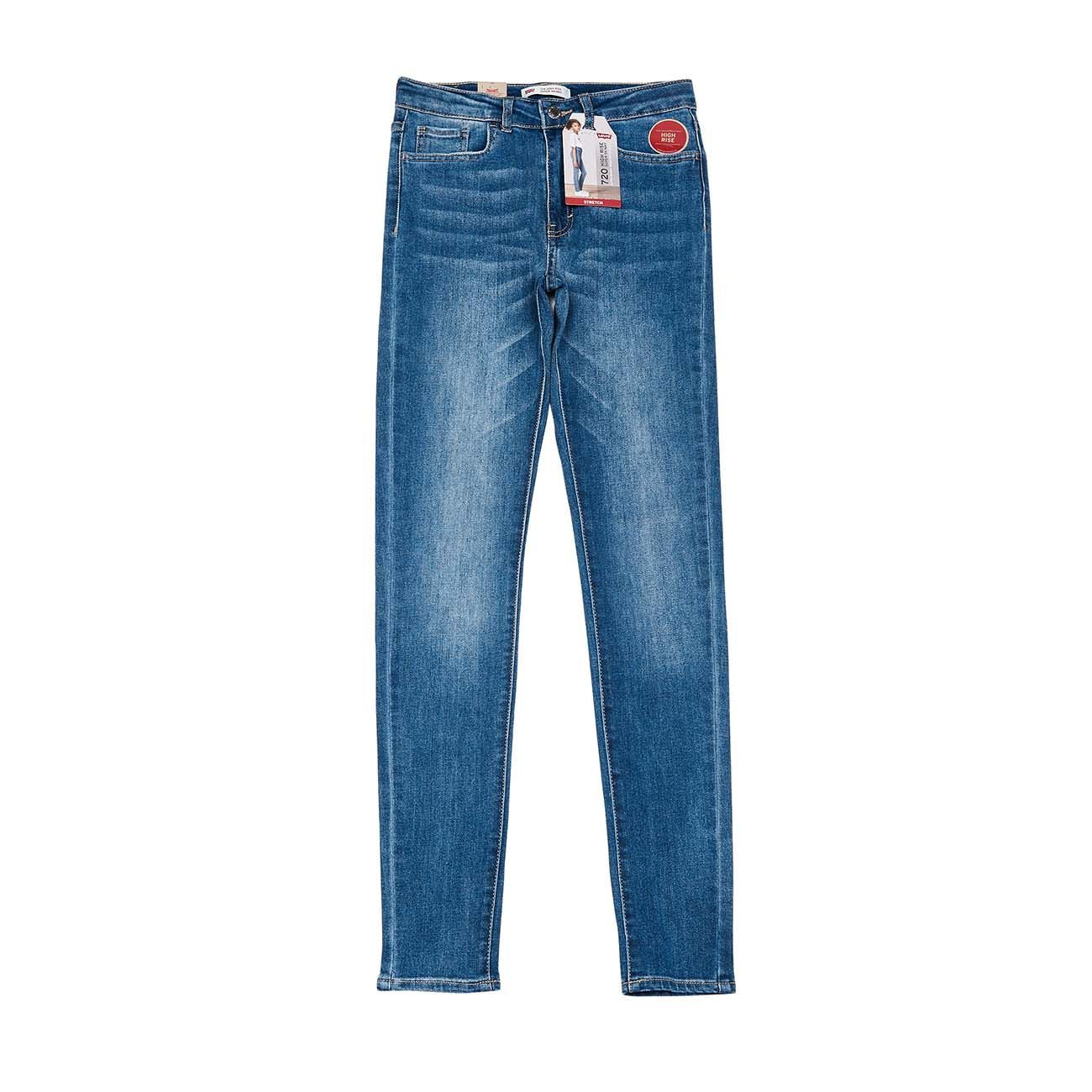 LEVIS Jeans 720 High Rise Super Skinny Stretch Bambina Denim Medio LEVI/4E4691 F53HOMETOWNBLUE.DENIMMEDIO 
