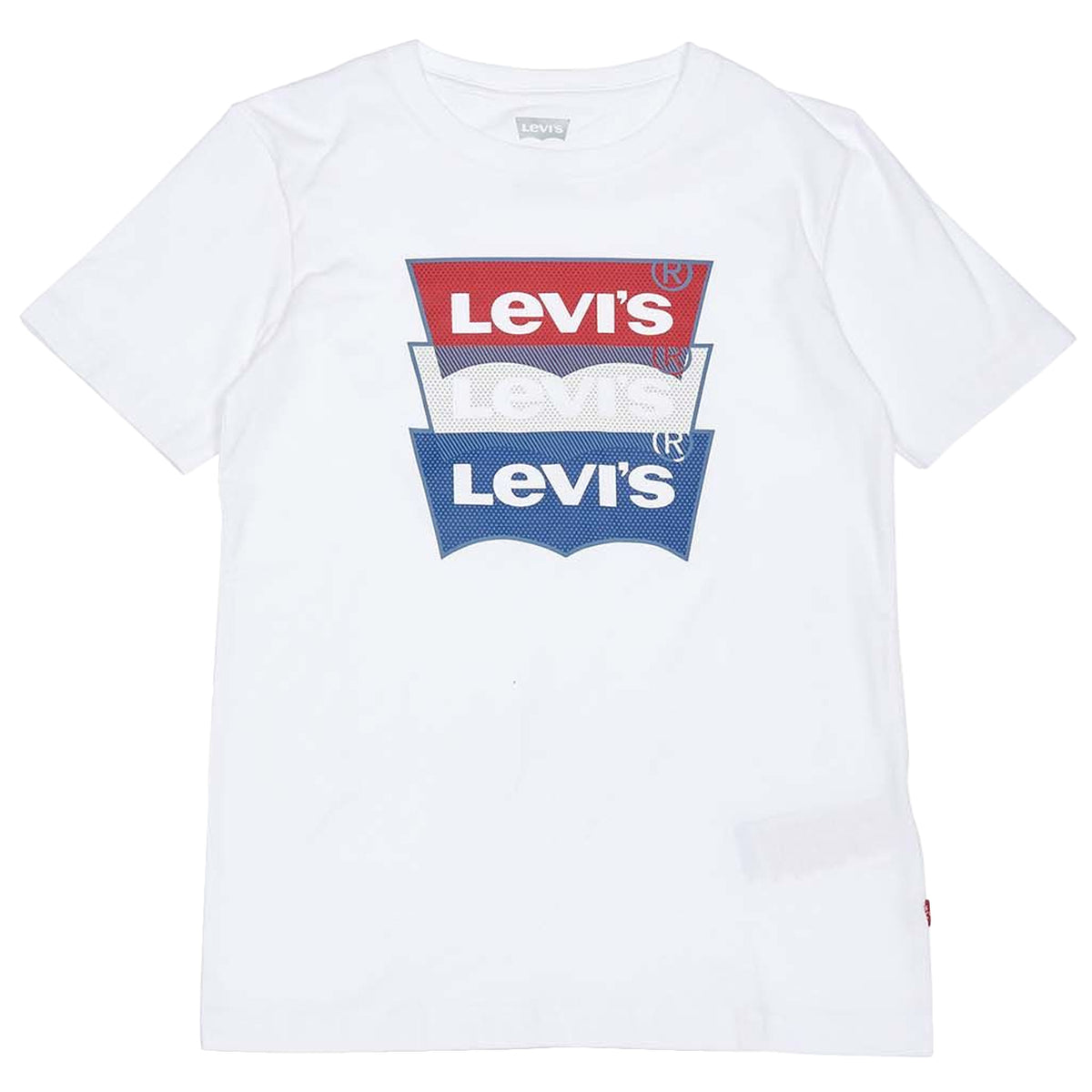 LEVIS T-Shirt Batwing Tricolore Fantasia Bambino White LEVI/9EA797 001WHITE 