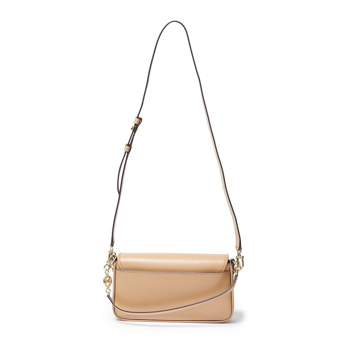 MICHAEL KORS Borsa A Tracolla Bradshaw In Pelle Liscia Donna Camel 30S1L2BL1L 222CAMEL 
