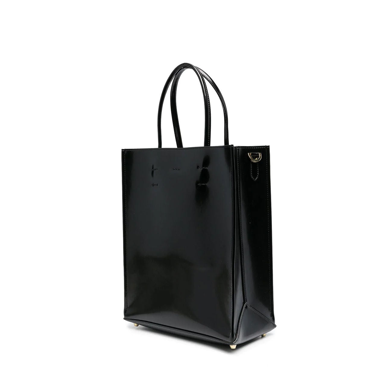 N°21 Shopping Bag Piccola In Ecopelle Con Logo Donna Black N21/21EBP0178BX00 N001BLACK 