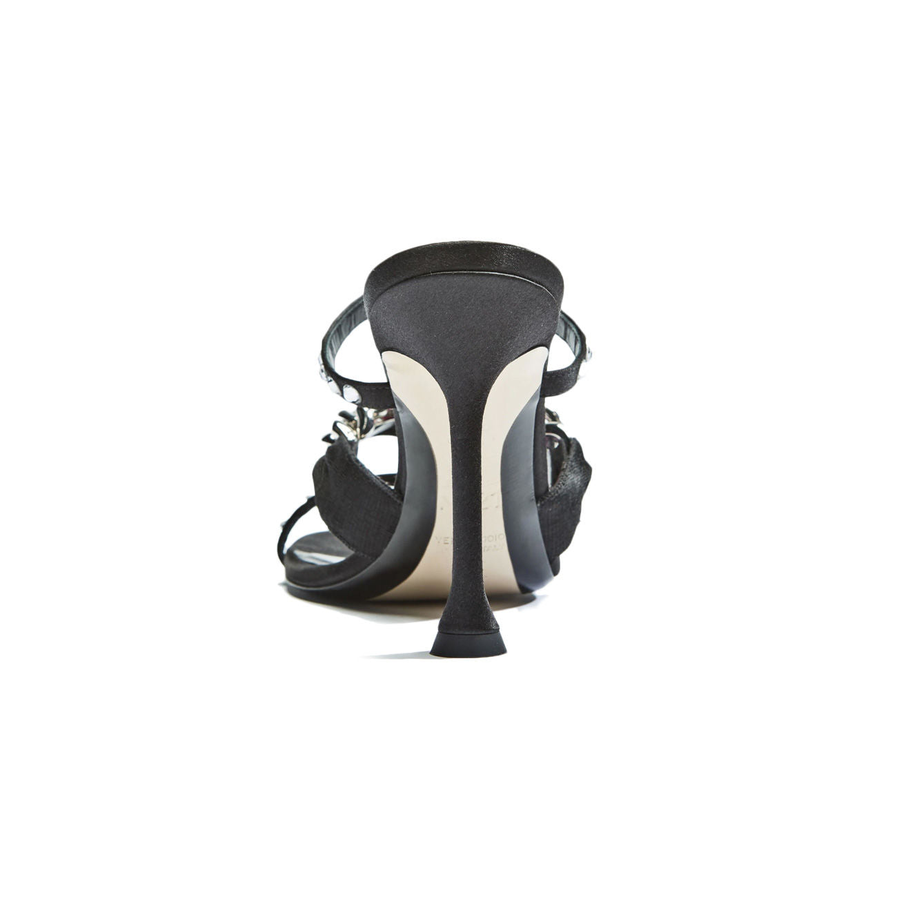N°21 Decollete In Raso Con Catena E Strass Donna Black N21/21ECP0NV11071 X060BLACK 