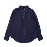 POLO RALPH LAUREN Camicia In Lino Bambino Navy 323832109 002 NAVY 
