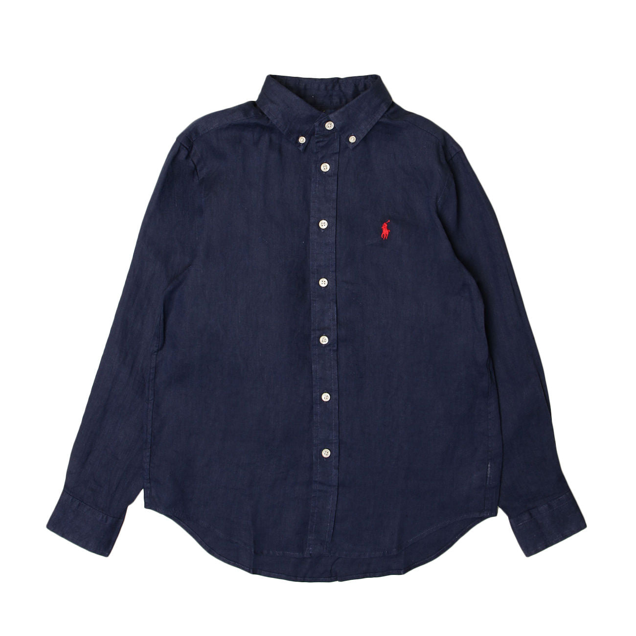 POLO RALPH LAUREN Camicia In Lino Bambino Navy 323832109 002 NAVY 